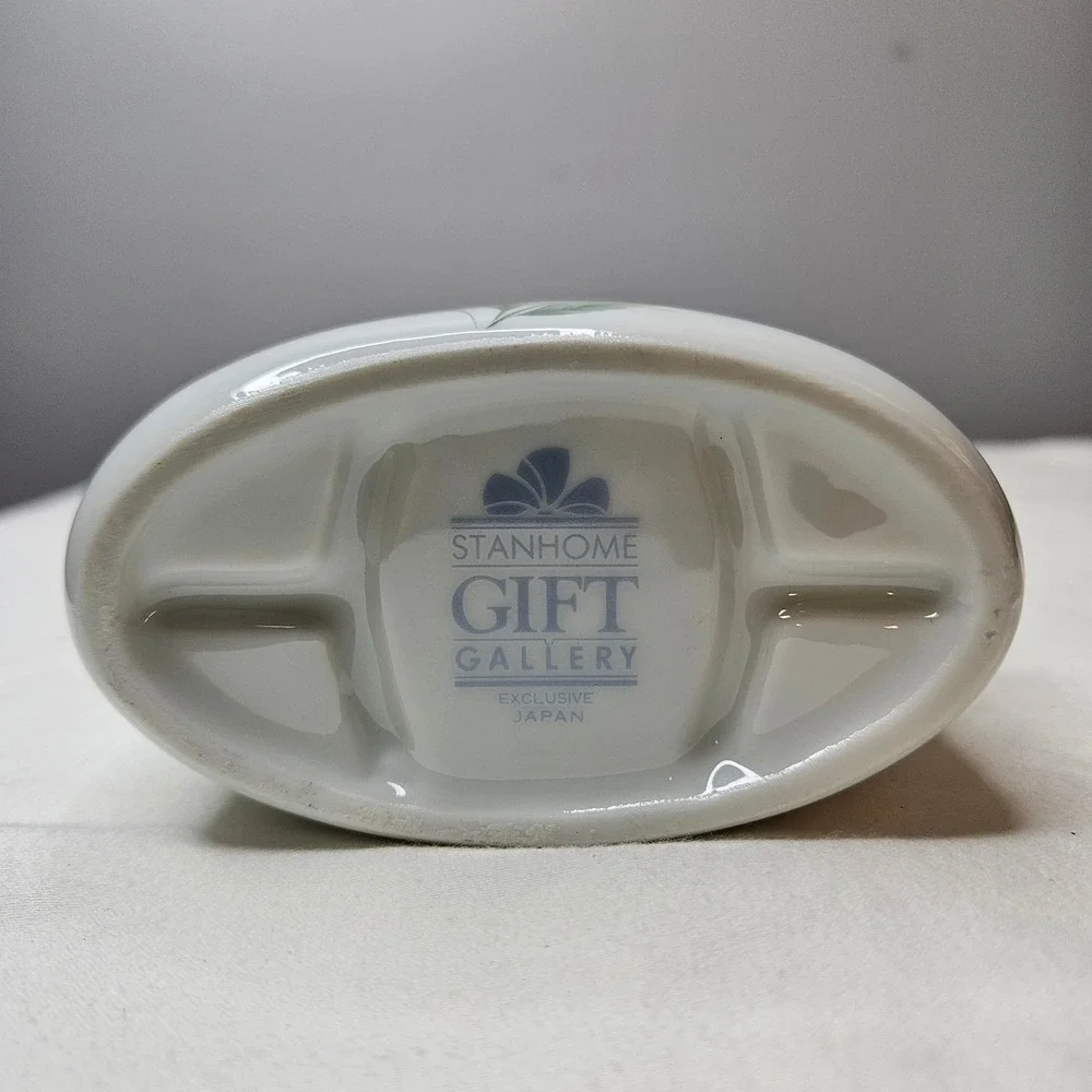 Stanhome Gift Gallery Floral Porcelain‎ Toothbrush Holder Made in Japan Vintage